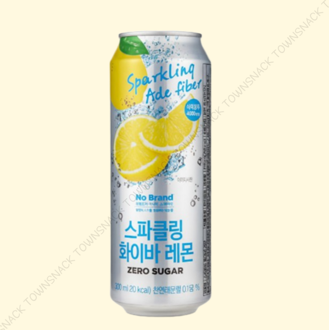노브랜드 스파클링 화이바 레몬, 8개, 500ml