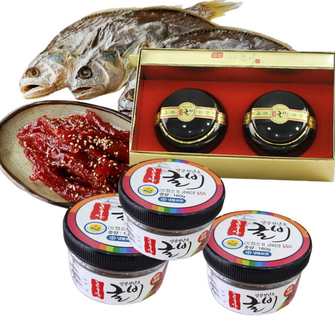 영광 법성포 천년초 고추장 굴비 선물세트 실속형 180g 3통 도자기 1구 2구 명절 선생님 기념일선물, 180gX3개, 3개, 180
