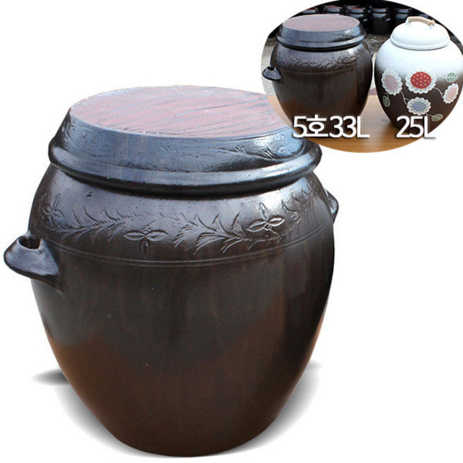 황금뒤주 무공해 옹기 항아리, 1개