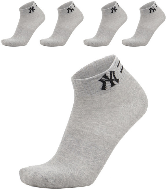 MLB 남성용 뉴욕양키스 단목 양말 5족
