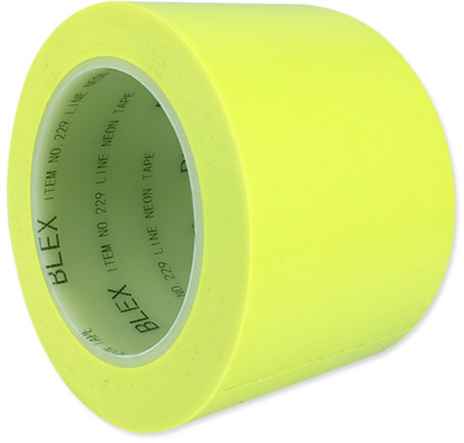 BLEX 229 바닥라인 테이프 형광네온 75mm x 33M [W89AF1D], 1개