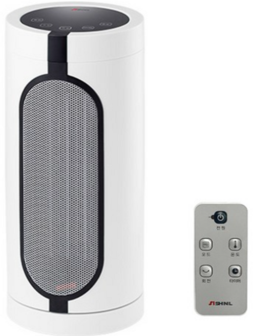 신일 전자식 PTC 히터 리모컨형 좌우회전, SEH-T2100W (히터), 화이트