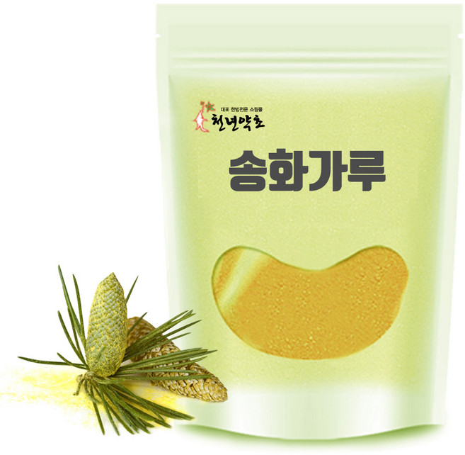 천년약초 자연산 A급 송화가루 송홧가루 300g, 1개