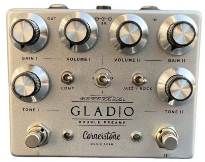 멀티이펙터 빅 맨 글라디오 기타 이펙트 페달 왜곡 오버드라이브 듀얼 프리앰프 트루 바이패스 1:1