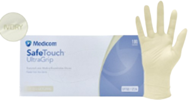 메디컴 세이프터치 의료용 학교 라텍스장갑 울트라그립 100매 1통, 1세트, M