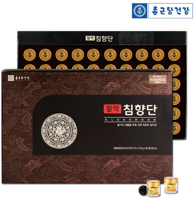 종근당건강 활력 침향단 60p, 3.75g, 120개