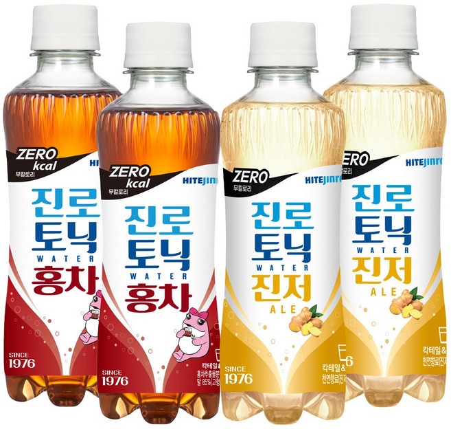하이트진로 토닉워터 300ml (홍차12+진저에일12) 24개, 1세트