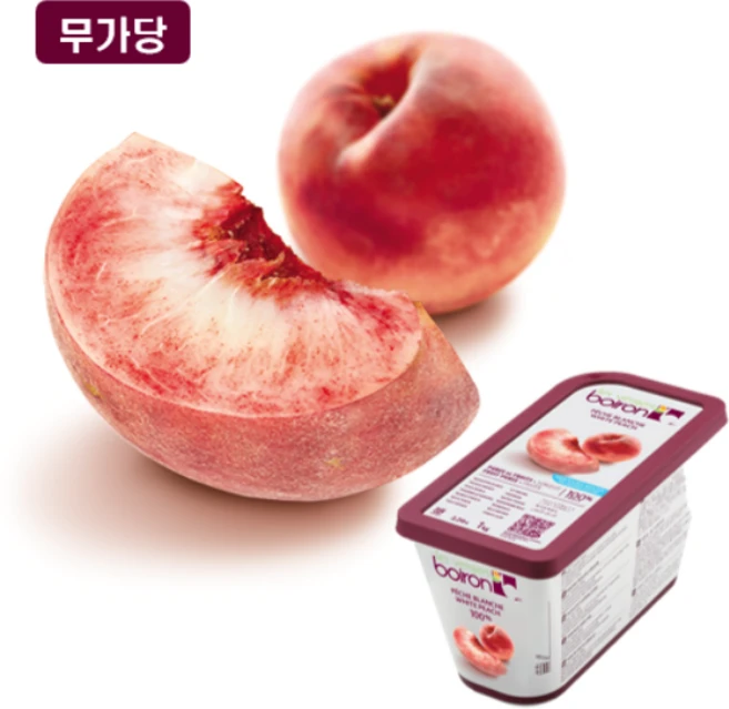 브와롱 화이트복숭아 냉동퓨레 1KG - 쿠팡
