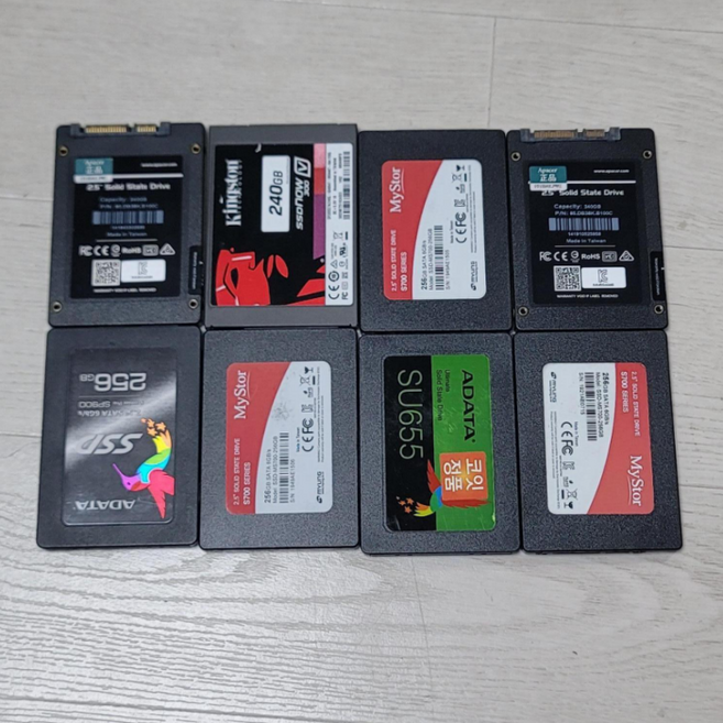 부팅 SSD 하드 사타 240GB HDD 윈도우11 설치(인증받음) 브랜드 랜덤발송, 240