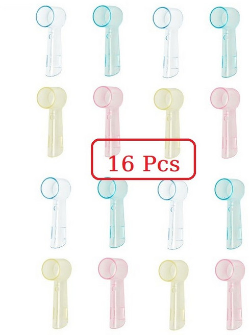 8/12/16 Pcs 구강 B 전동 칫솔 용 헤드 보호 커버 방진 캡 여행, 16 Pcs Colorful