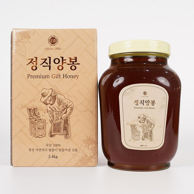 정직양봉 시그니처 밤꿀 사양벌꿀, 1개, 2.4kg