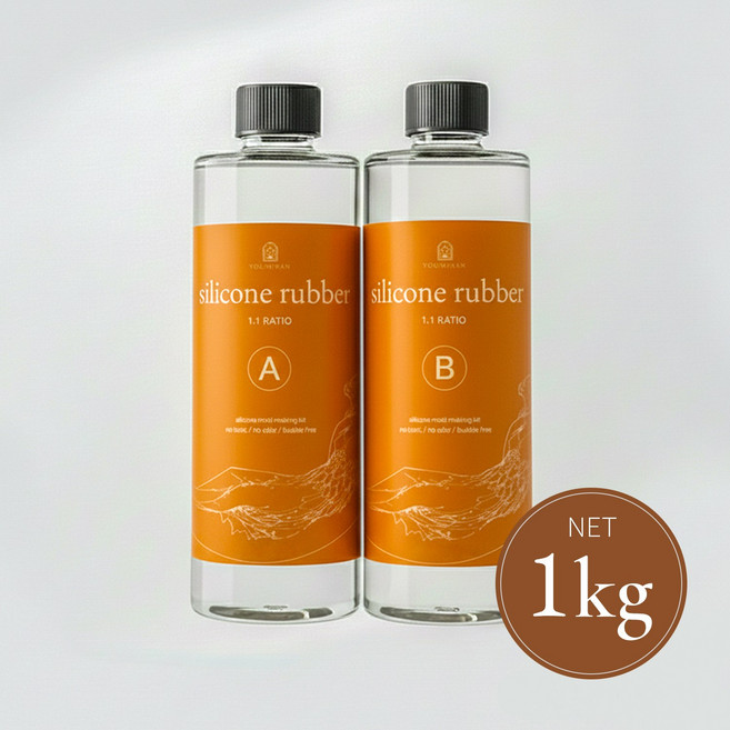 기포 없는 실리콘 몰드용 경도 20 반투명 1kg액상실리콘 몰드 만들기