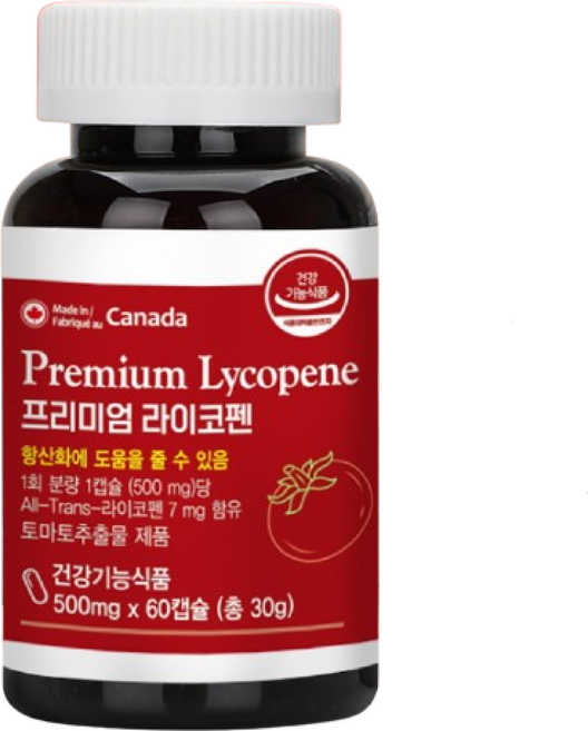캐나다 라이코펜 리코펜 항산화음식 활성산소 제거 에좋은 약2달분 영양제 음식, 1개, 60회분