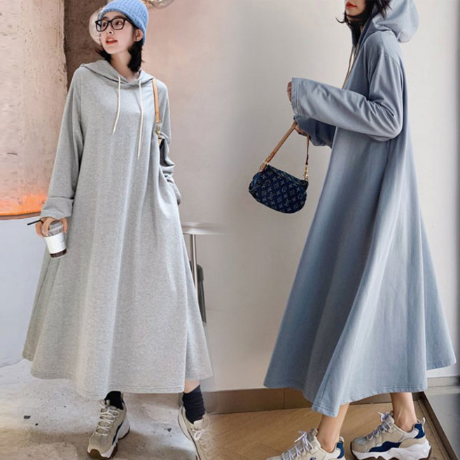 마더라이크 빅사이즈 차차롱후드원피스 여성의류 임부복55~88까지