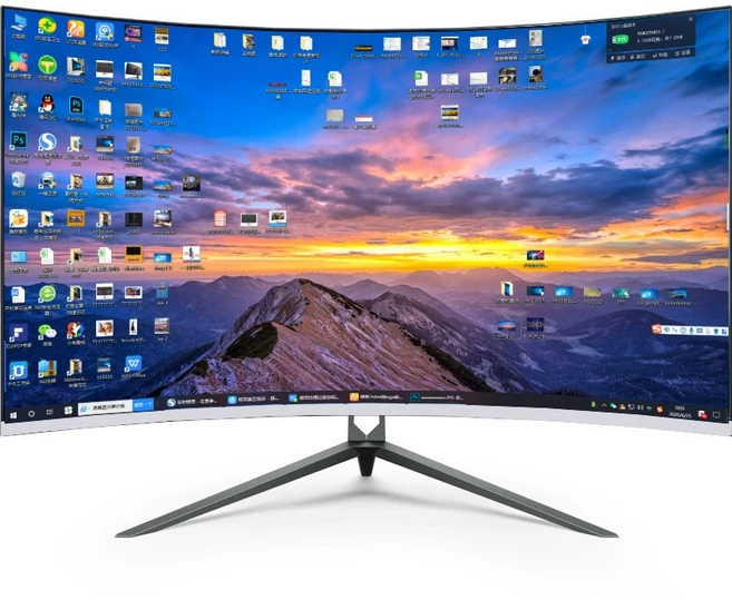 32인치 곡면 LCD 화면 144Hz 고화질 게임 디스플레이RY4F4H4, RY4F4H4, 100cm