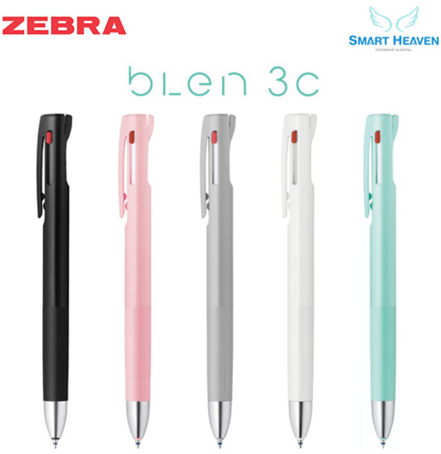제브라 블렌 3색볼펜 BLEN (진동을 줄인), 0.5mm 블랙