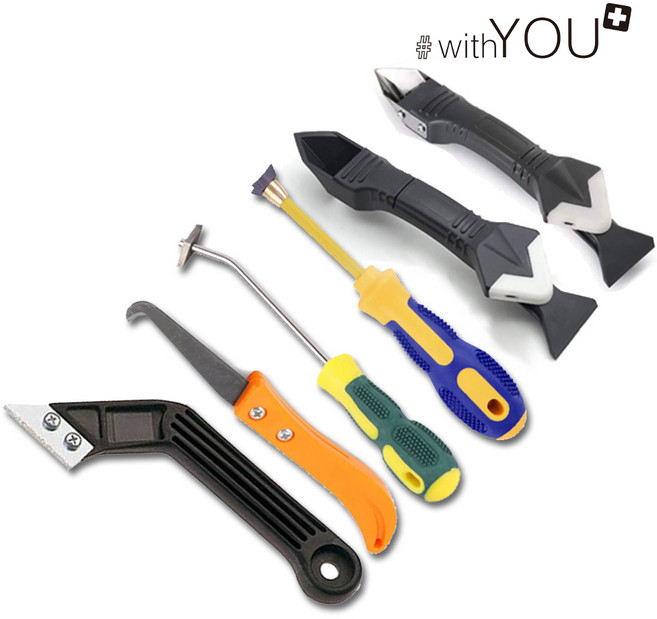 위드유 타일 줄눈 줄눈칼 백시멘트 실리콘 제거 욕실 셀프, 1_줄눈제거칼, 1개