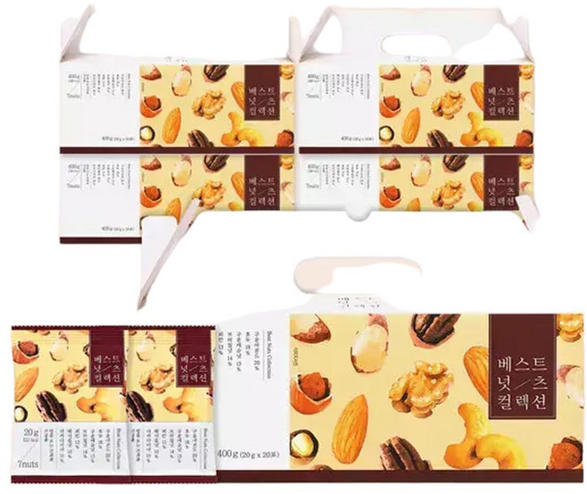 (현대홈쇼핑)베스트넛츠 프리미엄 견과 ( ), 5박스, 20g