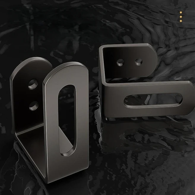 쿠쿠스토어 2개 세트 냄비 뚜껑 거치대 도마 홀더 수납 선반 주방 욕실 벽걸이형 정리대 액세서리, 01 그레이