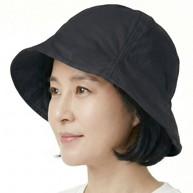 여름 벙거지 뒷주름 벨 튤립 중년여성 모자 할머니 화려한 망사 플라워