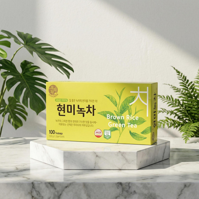 송원 우리차 현미녹차 100T+메밀차 80T, 1.2g, 1개, 100개입