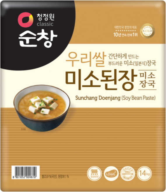 순창 우리쌀 미소 된장 14KG 대상, 1개