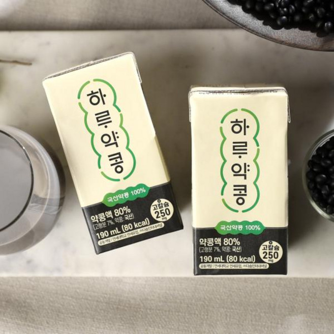 하루약콩두유 48팩하루약콩 두유, 190ml, 48개