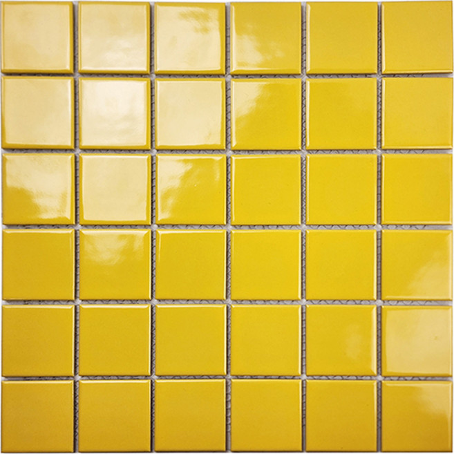 자기질모자이크타일 48mm 옐로우 [유광], 1개