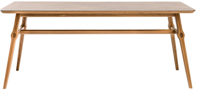 몽키우드 마노아 오크 세라믹 테이블, 1380, 오닉스화이트