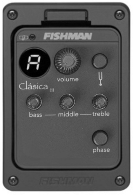 신형 FISHMAN CLASICA 3 피시맨 클래식기타용 온보드 픽업, 1개