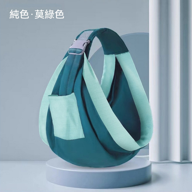 嬰兒背帶 寶寶背巾 多功能背巾 四季款, 莫綠色