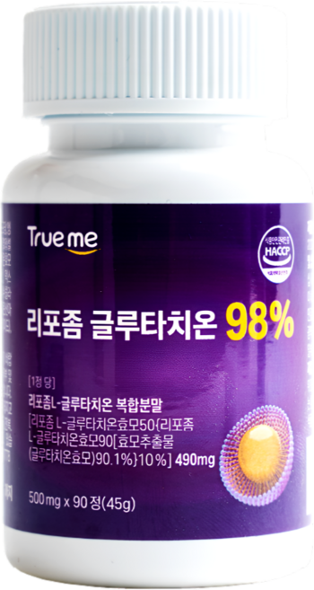 TRUEME 리포좀 글루타치온 98%, 1개, 90정