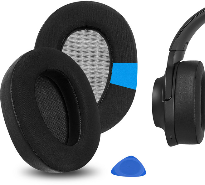 Geekria 스포츠 쿨링 젤 교체용 이어패드 MDR-100ABN WH-H900N 헤드폰 이어쿠션 헤드셋 이어패드 이어컵 커버 수리 부품용(블랙), EJZ115-11