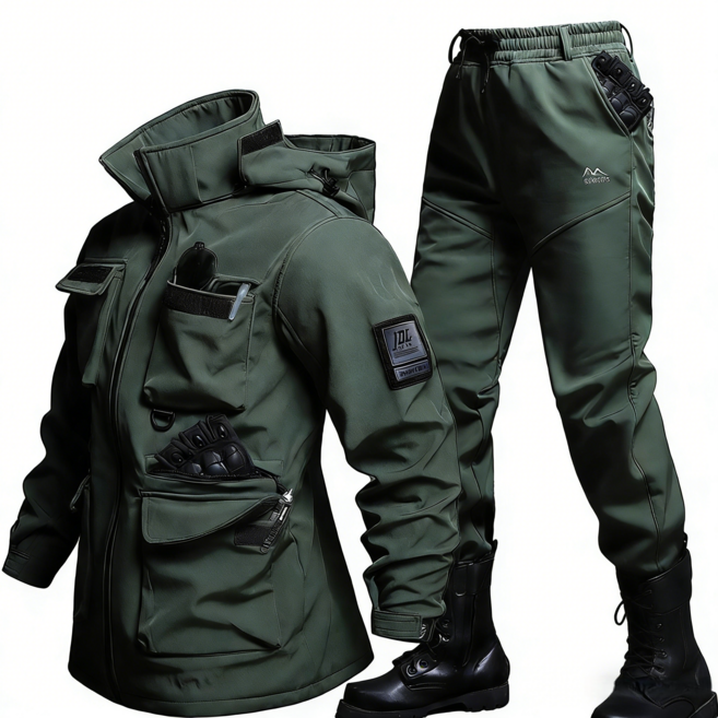 BHARAN 겨울 작업복 세트 기모 상의 하의 방한복 워크웨어 용접복 상하의세트