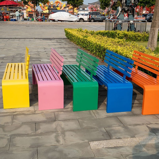 야외벤치 철제 대기의자 카페 공원 마당 테라스 쇼핑몰 병원 벤치 150cm 180cm 200cm, 150x45x40, 녹색