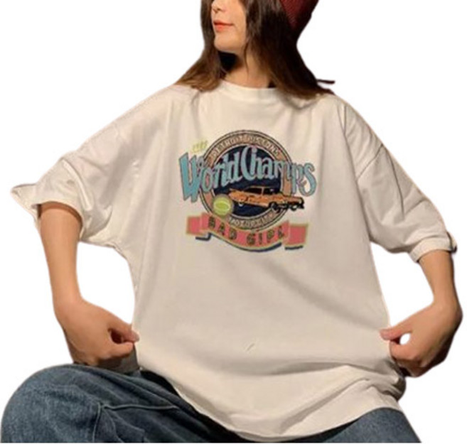 리더스타 여성티셔츠 여성반팔티 루즈핏 여성티셔츠 반팔 티셔츠 반소매