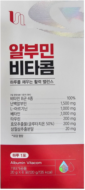 비타민하우스 알부민비타콤 6포, 1박스, 6회분