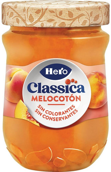 스페인 헤로 HERO peach jam 클래식 복숭아잼, 330g, 7개
