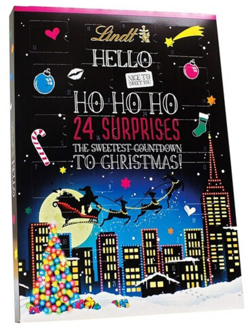 Lindt 린트 헬로 어드벤트 캘린더 초콜릿 크리스마스 2021 HoHoHo 24 Surprises, 1개