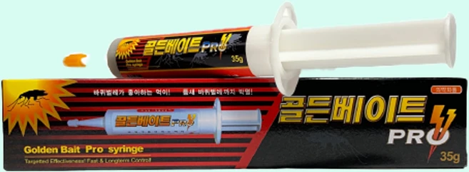 골든베이트프로35g 먹이캡10개 바퀴벌레 전문가용 바퀴 퇴치제거제 맥스포스 피프로겔, 1개, 35g - 쿠팡