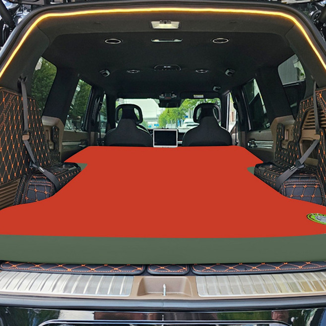 에어포스 국산 차량용 에어매트 EV9 기아 전체형 차박 평탄화, EV9 매트(레드+그린)