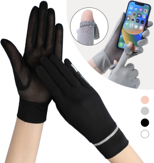 데이모노 쿨 메쉬 자외선차단 장갑 남여공용 운전 스포츠