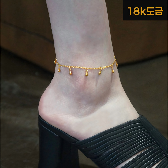 코차이 여성 18k 데일리 미니 볼 발찌