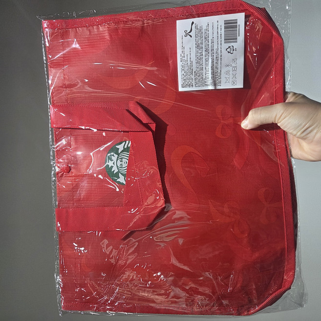 스타벅스 홀리데이 다회용백 리본 장바구니 휴대용 가방 2026