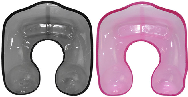 루시피 플라스틱 헤어 파마 중화 받침대 (블랙/핑크), 블랙, 1개