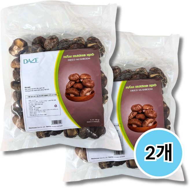 표고버섯 HED HOM, 2개, 100g
