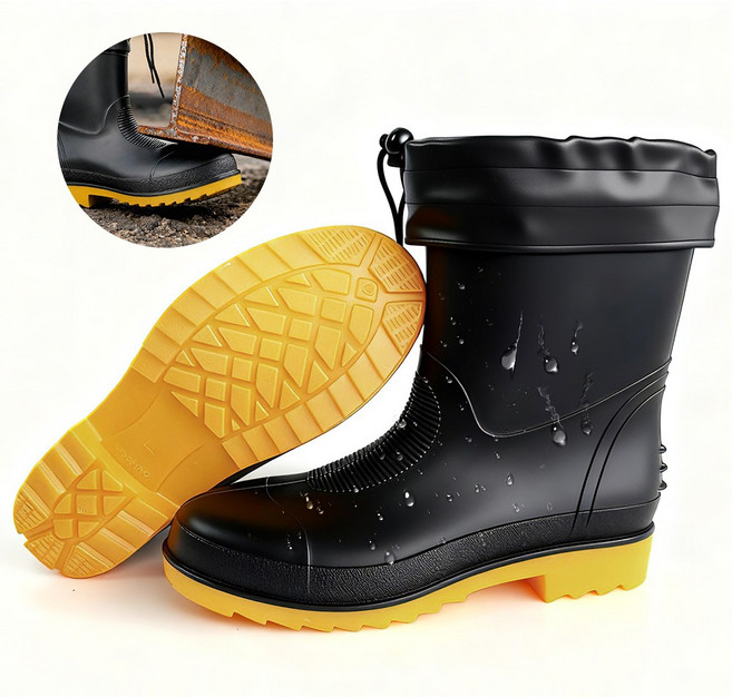 남성 요딩 안전장화 미끄럼방지 작업장화 건설현장장화 방수장화