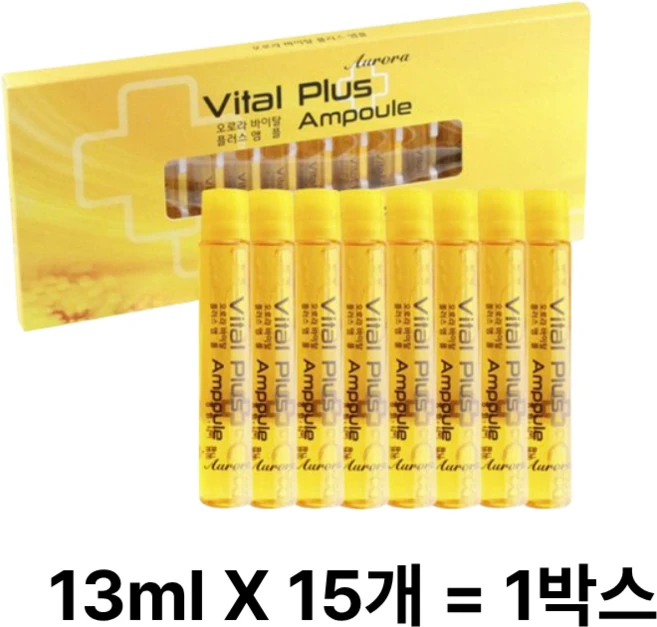 오로라 바이탈플러스 헤어 앰플 트리트먼트 13mlx15ea, 15개, 13ml - 쿠팡