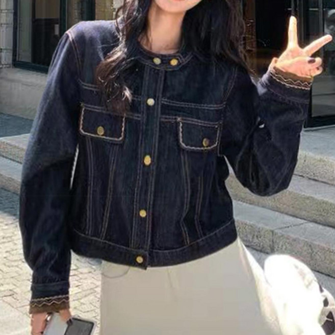 대박난박양 소매포인트 논페이드 청자켓(세일)