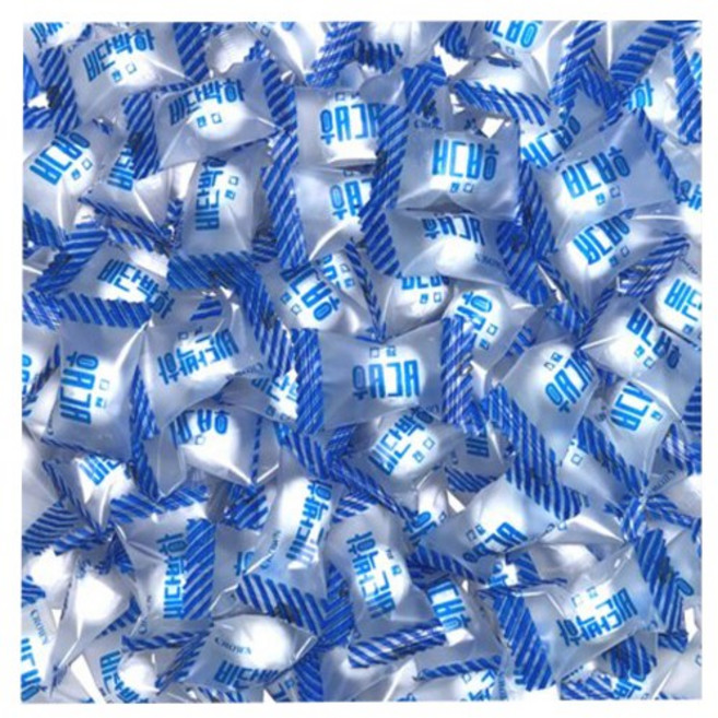 크라운 비단 업소용 박하사탕 옛날 대용량 캔디 (개별포장), 1개